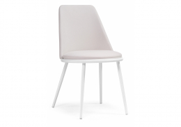 Стул на металлокаркасе Алдис катания вайт / белый матовый (50x57x81)