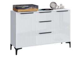 Комод Иадама белый / белый глянец (128,9x40,3x84,7)