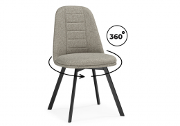 Стул на металлокаркасе Texas 2 латте поворотный / черный (43x57x86)