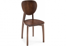 Стул деревянный Окава венге коричневый жесткий (44x50x85)