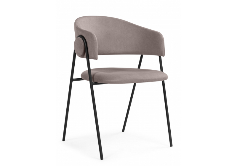 Стул на металлокаркасе Криспиан латте (zd 290) / черный (58x52x78). 
