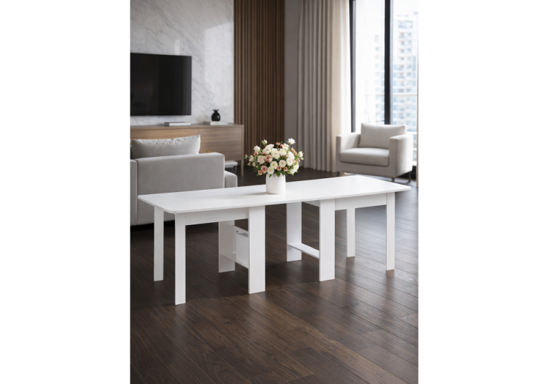 Стол деревянный СтК7 белый (34,2x78,5)